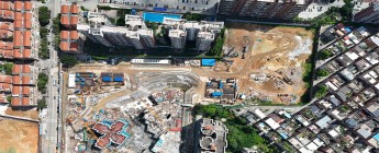 華潤東莞火煉樹項目一期F04地塊樁基及基坑支護工程2024.7.1-7.7施工剪影